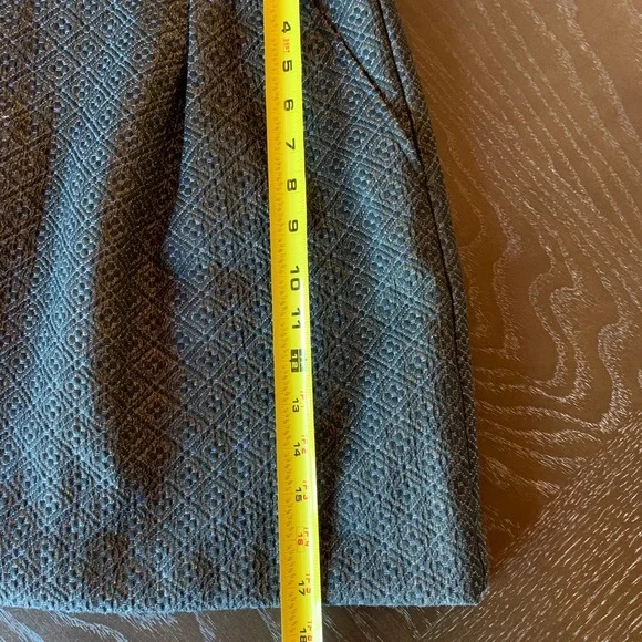 Ann Taylor LOFT black & metallic gold mini skirt with pockets LOFT size 2 - Picture 8 of 9